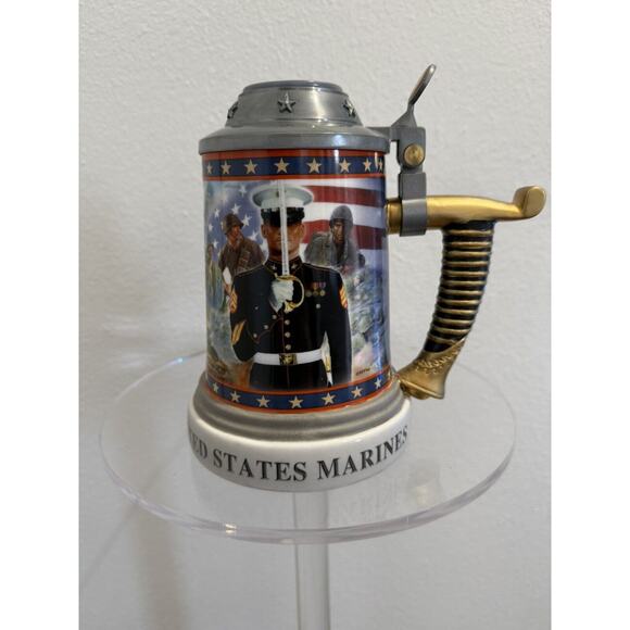 The Bradford Exchange Pride Of The Corps Collectors Stein 2013. #1738 NEW - Picture 1 of 7